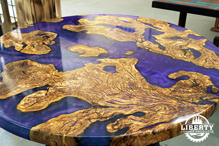 Olive Wood Round Table